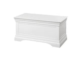 Bella White Blanket Box